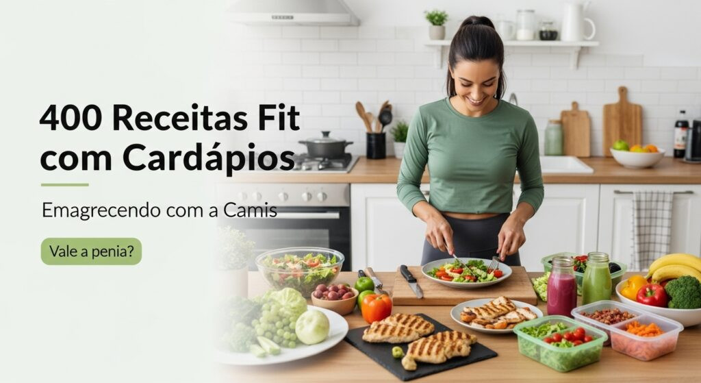 emagrecer-com-a-cami-cardapio-1024x559 📘 400 Receitas Fit com Cardápios – Emagrecendo com a Camis | Vale a Pena?