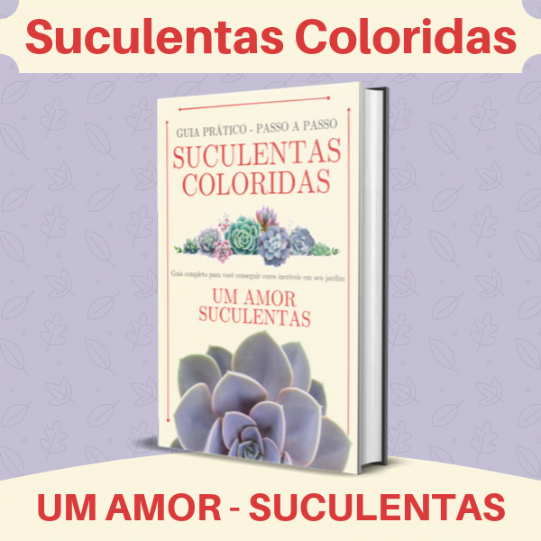 Ebook Suculentas Coloridas - Guia Digital Prático Passo a Passo 