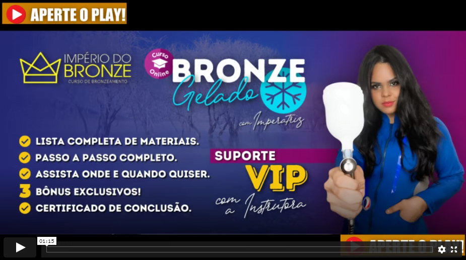 Ir ao Site Império do Bronze - Bronzeamento Gelado