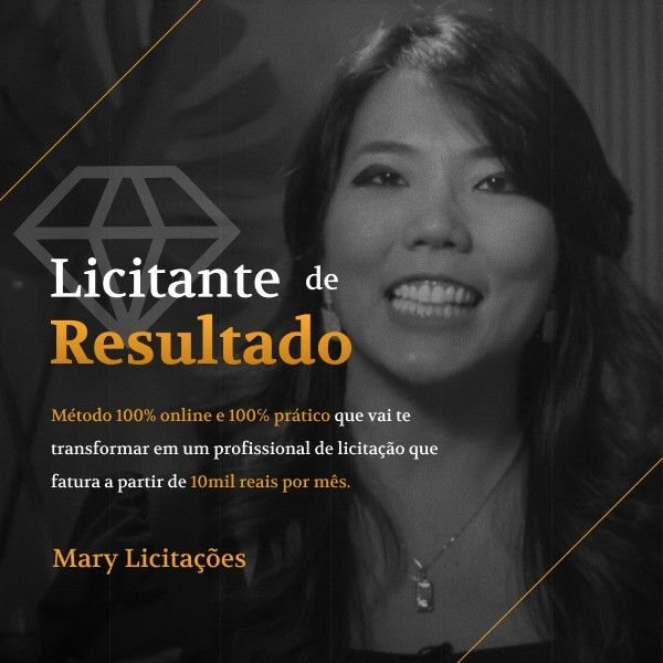 Profª Mary Okabayashi Curso Licitante de Resultado
