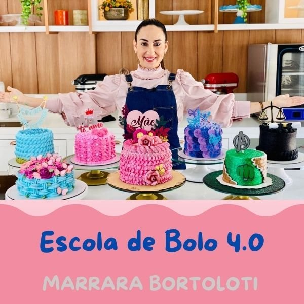 Escola de Bolo 4.0 - 4 em 1 by Marrara Bortoloti
