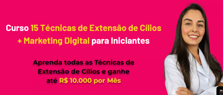 Viver de Cílios Larissa Costa – 15 Técnicas + Marketing Digital