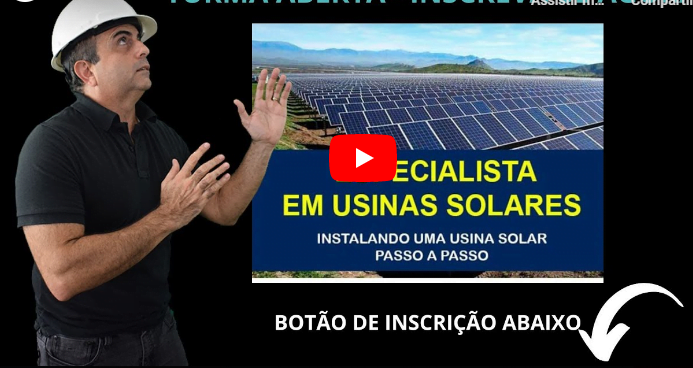 ESP. EM USINAS SOLARES E TREINAMENTO Curso.blog.br