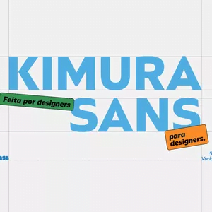 Kimura Sans fonte Inspirada Marcelo Kimura