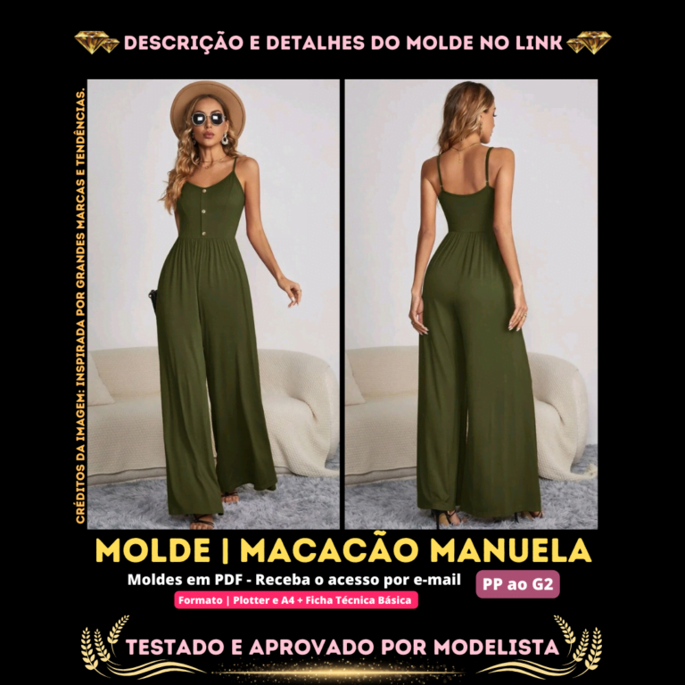 [Molde em PDF] – Macacão Manuela