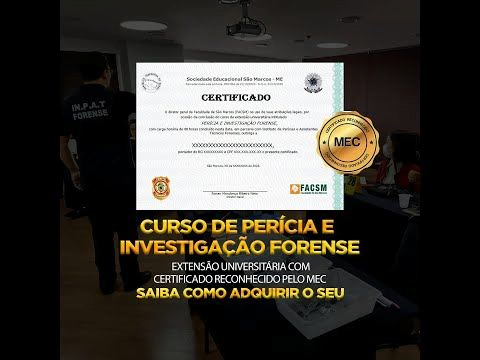 Curso de Investigação Forense e Perícia Criminal vale a pena