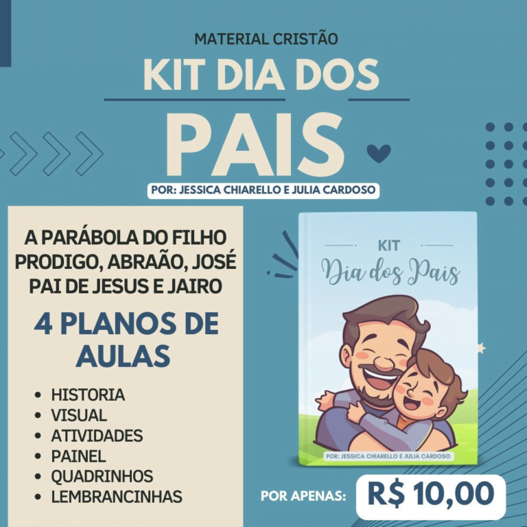 4 PLANOS DE AULA SOBRE A PARÁBOLA DO FILHO PRODIGO, ABRAÃO, JOSÉ PAI DE JESUS E JAIRO
