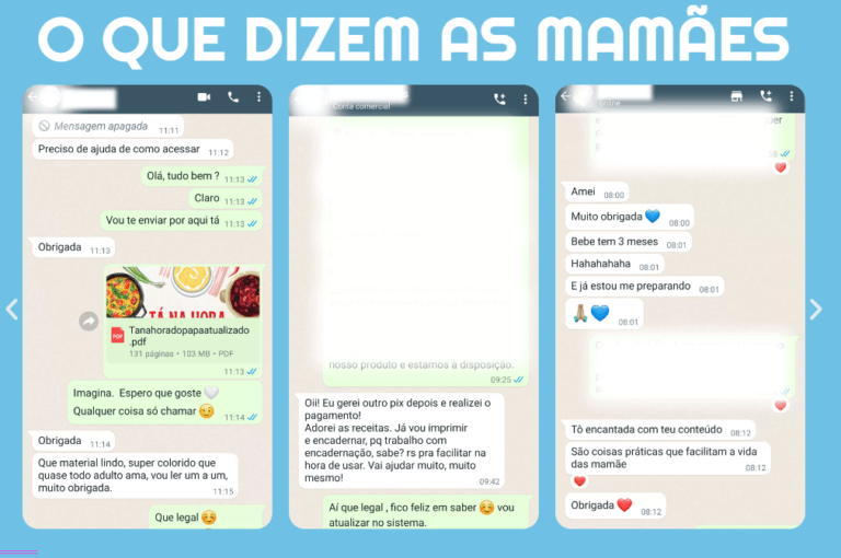 livro de Receitas para bebês 6 meses a 1 ano