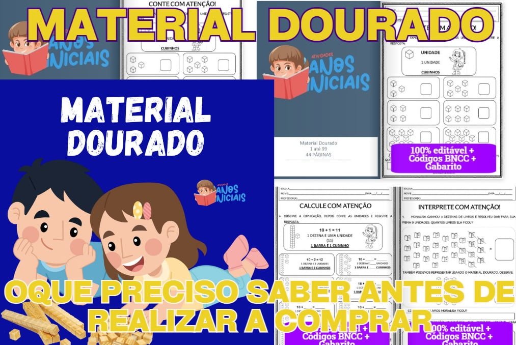 Peças do Material Dourado para Imprimir