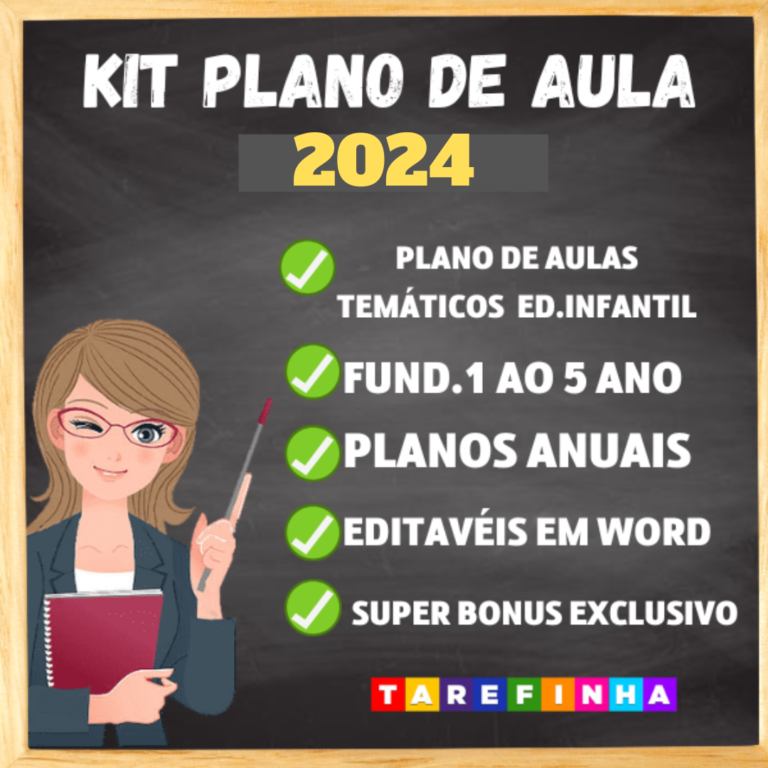KIT PLANO DE AULA Plano de Aulas do 1º ao 5º Ano! 2024