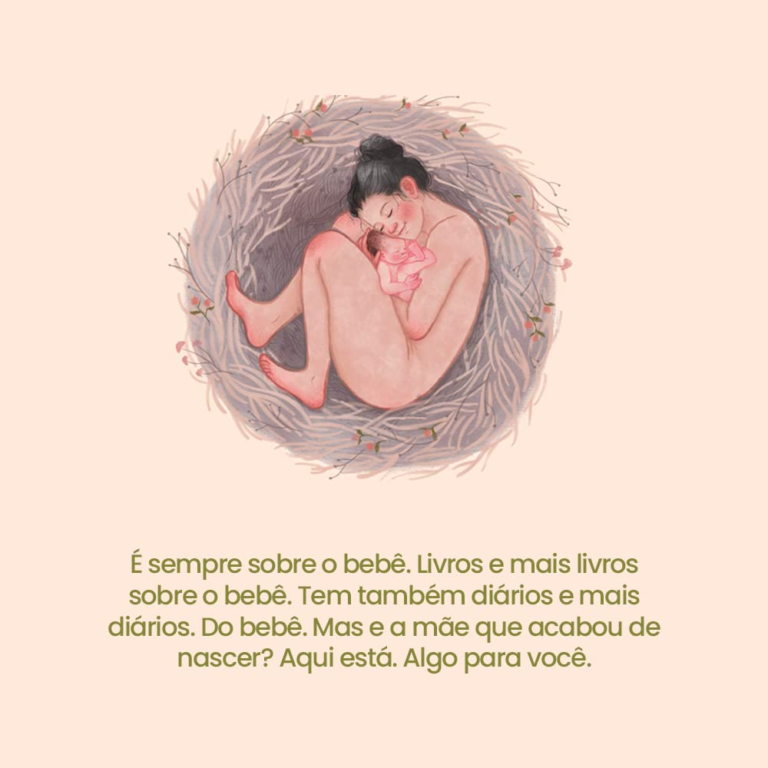 livro “Mãe Recém-Nascida”, escrito por Thaís Vilarinho