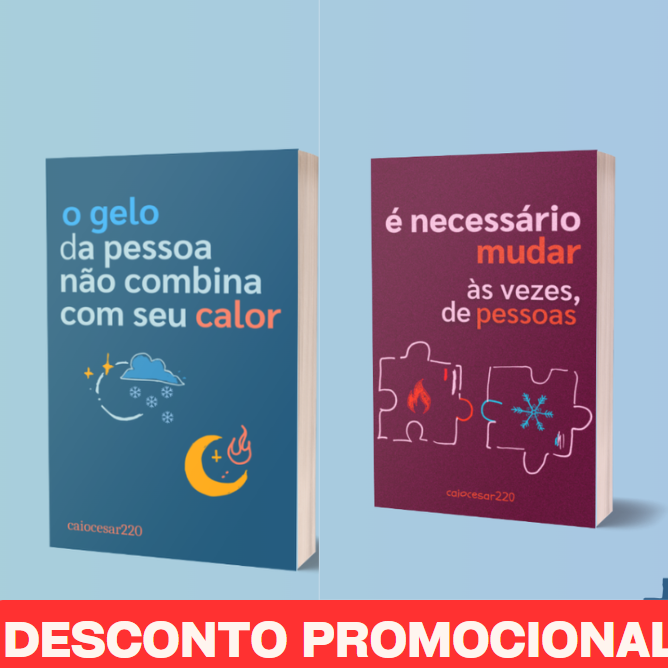 Sobre: O Livro “Combo = O Gelo da Pessoa Não Combina com Seu Calor + É Necessário Mudar, Às Vezes, de Pessoas + BRINDE”: Um Guia para Relações Saudáveis 1 Sobre: O Livro “Combo = O Gelo da Pessoa Não Combina com Seu Calor + É Necessário Mudar, Às Vezes, de Pessoas + BRINDE”: Um Guia para Relações Saudáveis desconto promocional