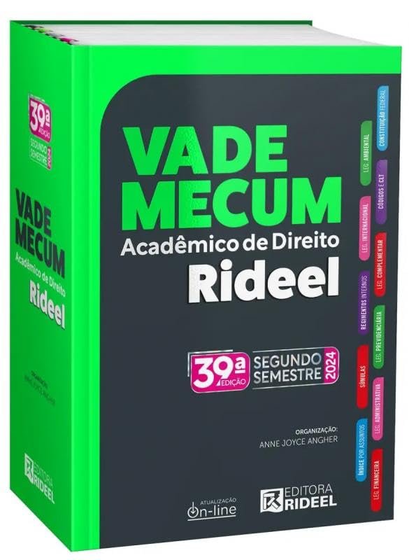 Vade Mecum Academico De Direito Rideel 2024 39a Edicao 2o Semestre