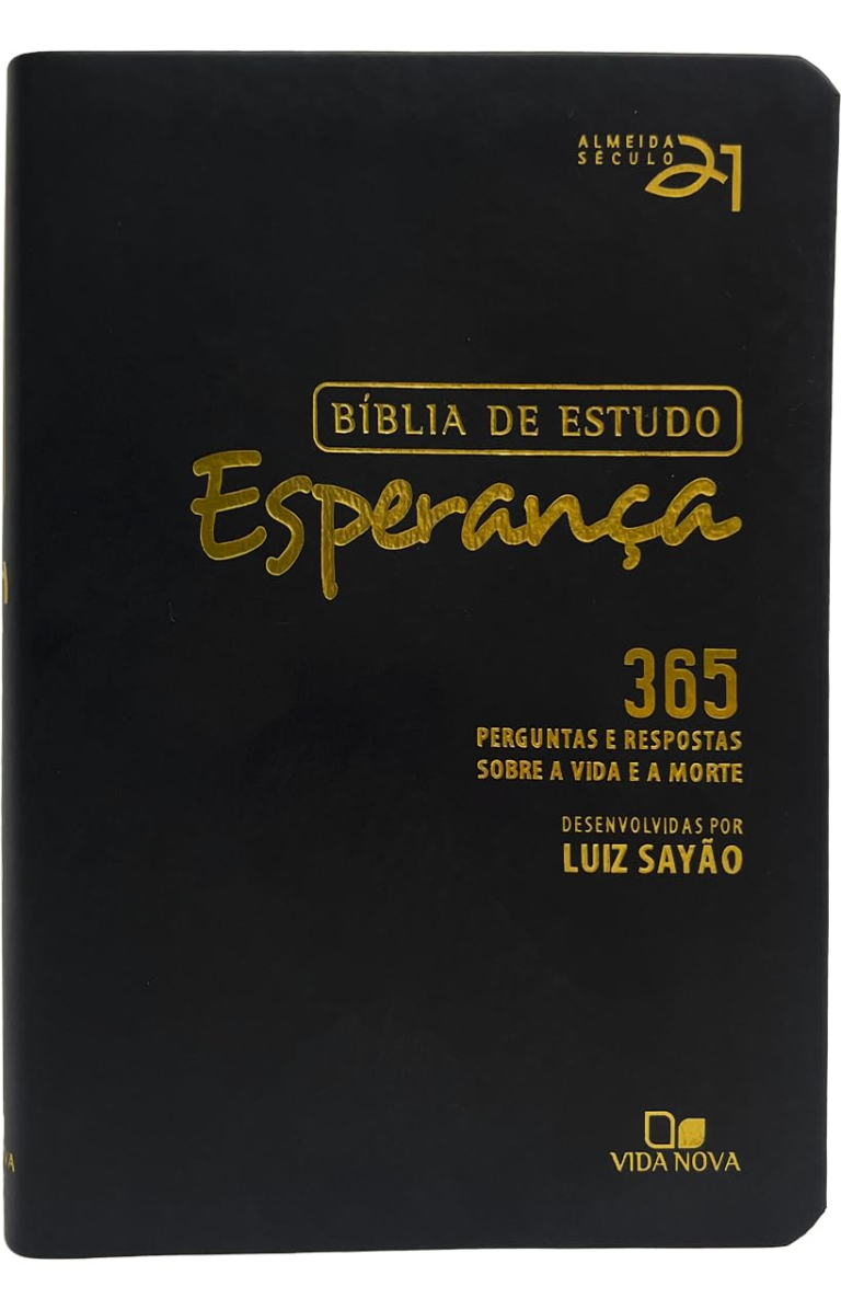 Bíblia de Estudo Esperança – Capa Preta por Luiz Sayão | EBOOK PDF