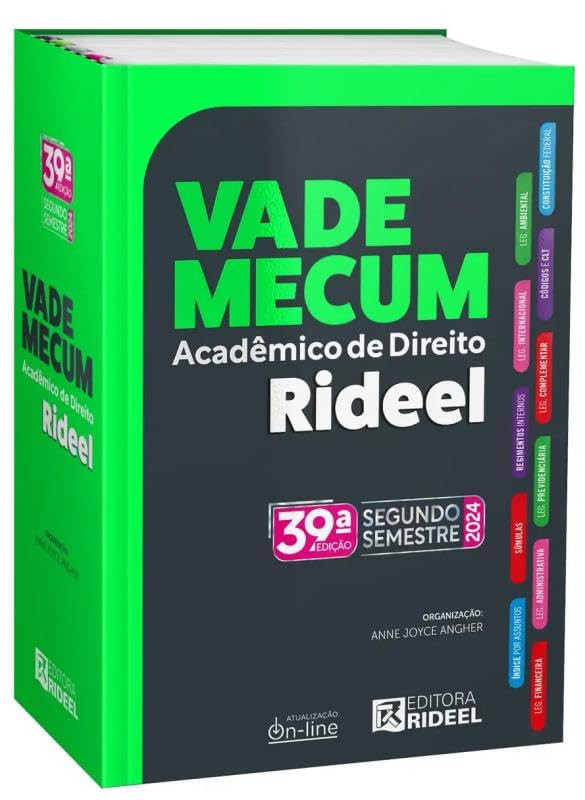 Vade Mecum Acadêmico de Direito Rideel 2024 – 39ª Edição – 2º Semestre