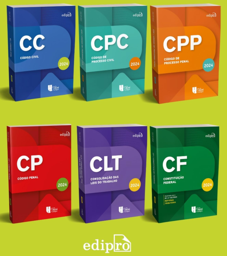 KIT COLEÇÃO LEGISLAÇÃO 2024 – Constituição Federal 2024 + CLT 2024 + Código Civil 2024 + Código de Processo Civil 2024 + Código Penal 2024 + Código de Processo Penal 2024 | PDF