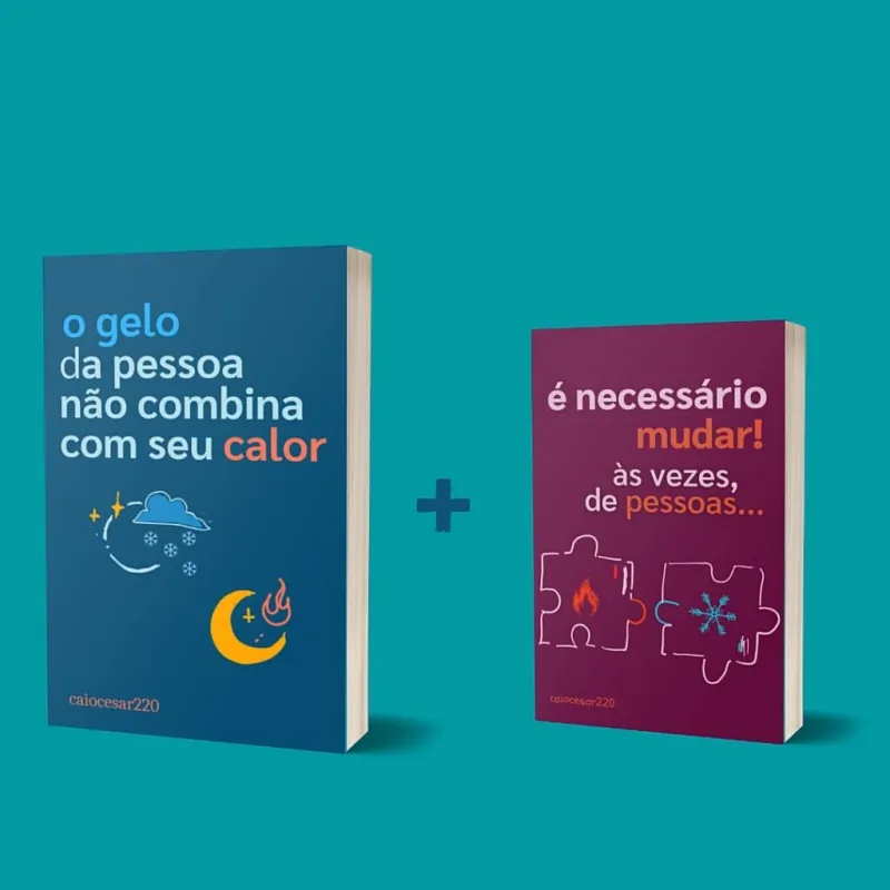 📖O gelo da pessoa não combina com seu calor + É necessário mudar, às vezes, de pessoas (LIVRO DIGITAL)PDF📚 1 📖O gelo da pessoa não combina com seu calor + É necessário mudar, às vezes, de pessoas (LIVRO DIGITAL)PDF📚 LivroPDF