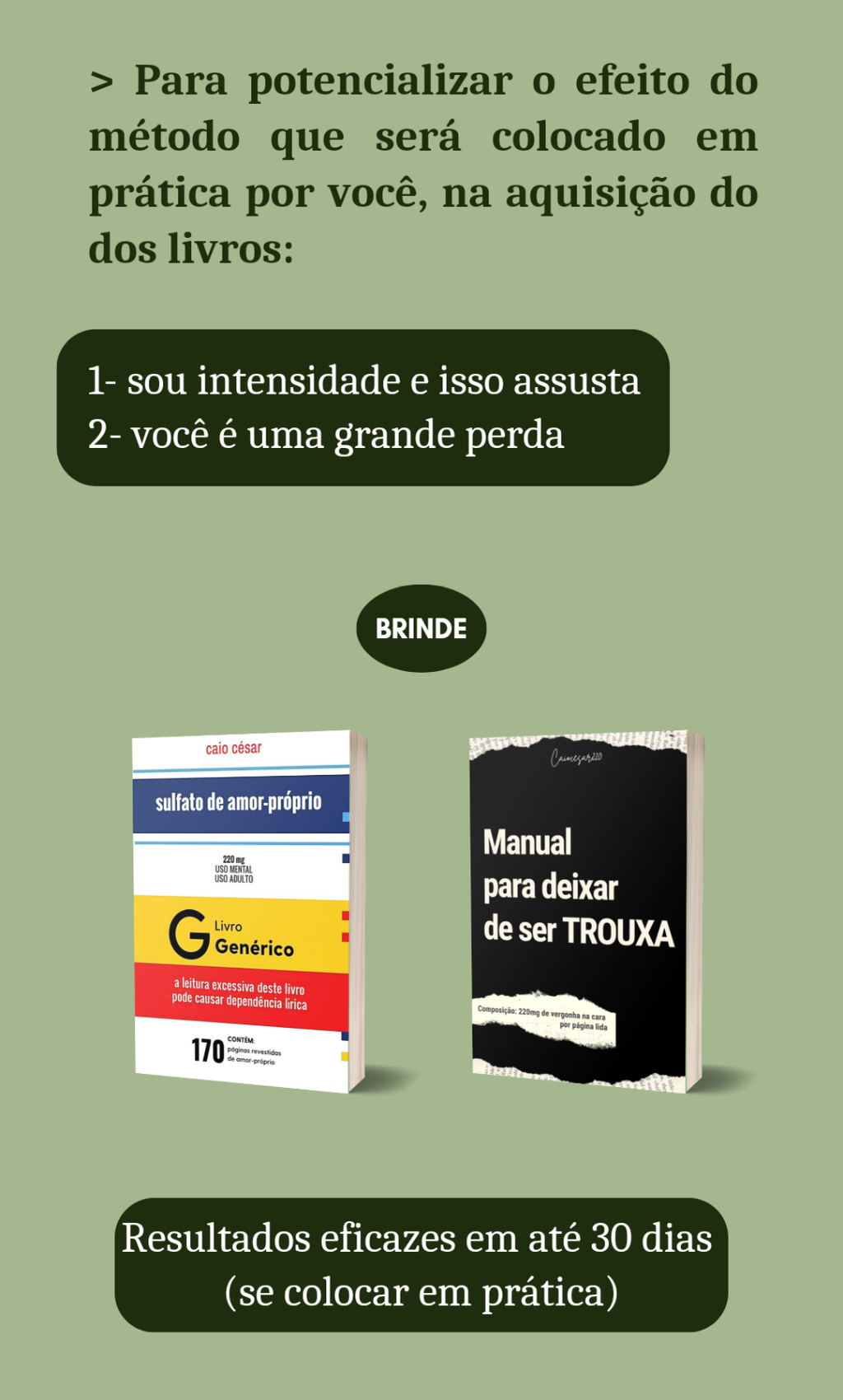 livro Sou intensidade e isso assusta Voce e uma grande perda