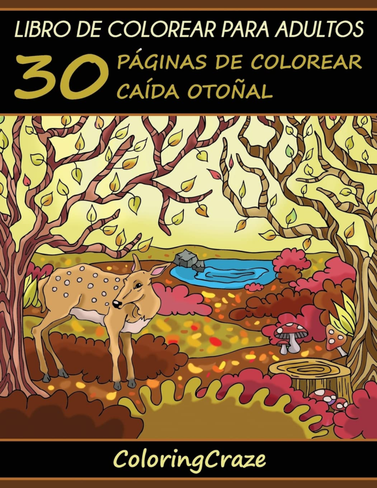 Libro de Colorear para Adultos: 30 Páginas de Colorear Caída Otoñal | Coloringcraze | Ebook