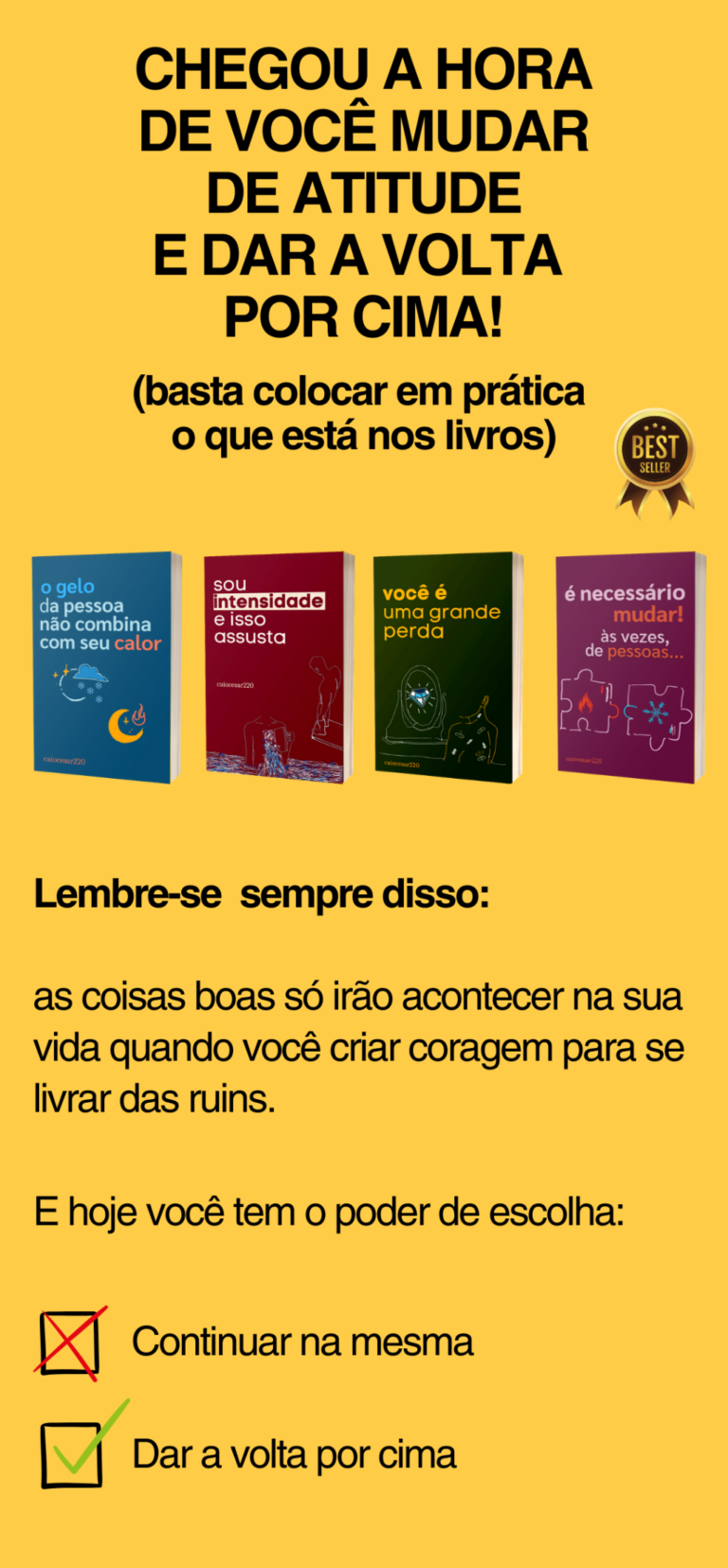 Combo de 4 Livros – Caio César: Transforme Seus Relacionamentos e Conquiste Autoconfiança Duradoura