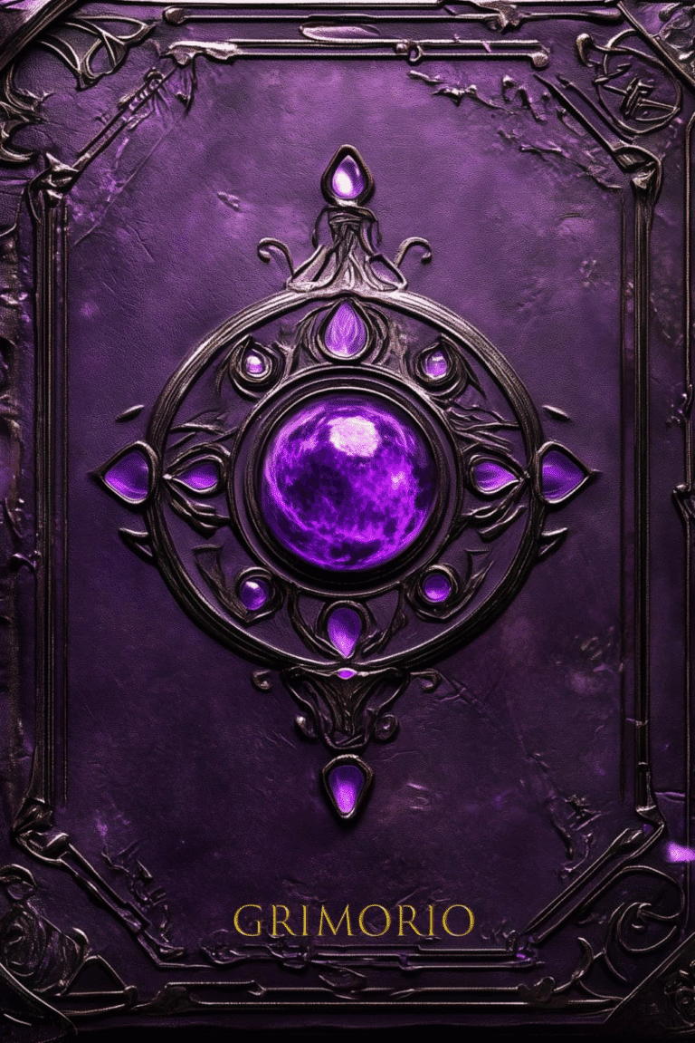 GRIMORIO: Uma Jornada Sagrada na Magia Roxa – Desvende os Segredos da Magia Roxa com este Exquisito Grimório, de Tales of Elysium | Ebook |