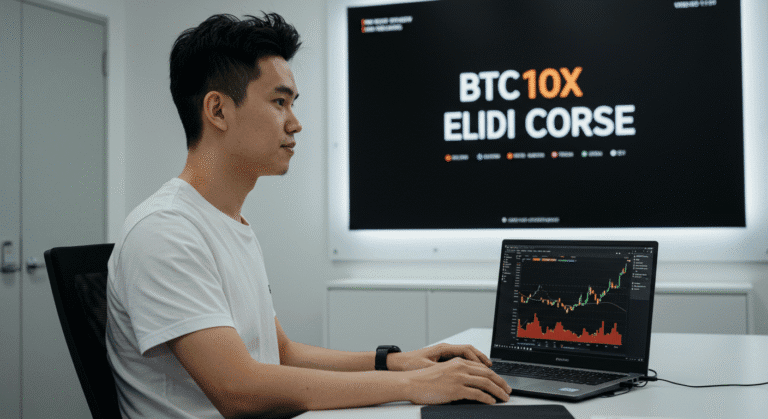 Manual Estratégico BTC10X Elídio: Guia Técnico para Operar Bitcoin com Alavancagem e Controle de Margem