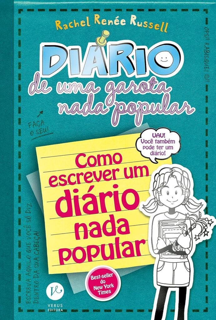 👧 Diário de uma Garota Nada Popular 3 ½: Como Escrever um Diário Nada Popular - Guia Completo para Escrever seu Diário! por Rachel Renée Russell 1 diario de uma garota dana popular