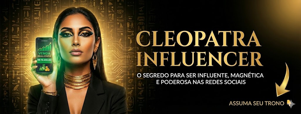 capa-facebook Cleopatra Influencer: O Segredo para Ser Influente, Magnética e Poderosa nas Redes Sociais