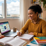 Candidato(a) estudando com foco para o PSS SEDF 2025, simbolizando a busca pelas melhores carências e aprovação em concursos educacionais.