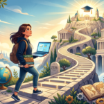 Estudante motivado em jornada de estudo para o ENEM 2026 em Ciências Humanas, simbolizando o curso Extensivo PRO Monte Olimpo.