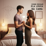 Ilustração elegante de um casal confiante em ambiente íntimo, simbolizando o curso de sexualidade e prazer feminino da Julia Santos.