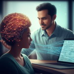 Psicólogo Mateus José guia um indivíduo em um Desafio de 21 Dias para Reprogramação de Apego. A imagem mostra padrões neurais emaranhados se desenrolando em conexões claras e seguras, simbolizando a transição da ansiedade para a cura emocional.