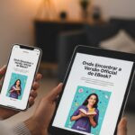 Ilustração de um painel digital com gráficos, diagramas de circuito e trechos de código representando dados técnicos avançados.