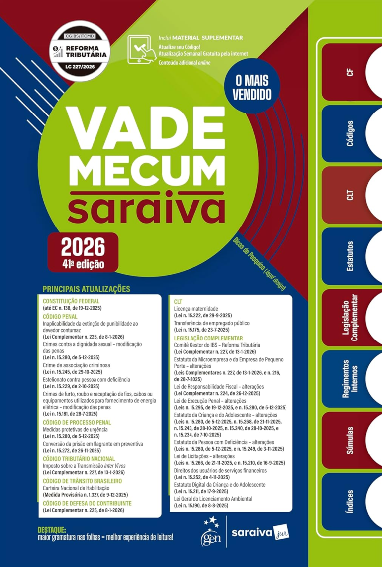 Vade Mecum Saraiva 2026 – Saraiva Jur | EbookPDF