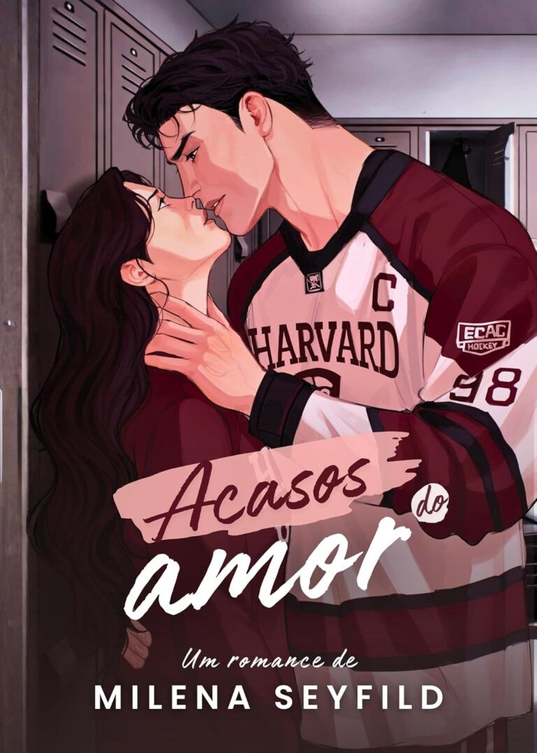 Capa do eBook Acasos do Amor de Milena Seyfild – romance proibido entre capitão de hóquei de Harvard e estudante