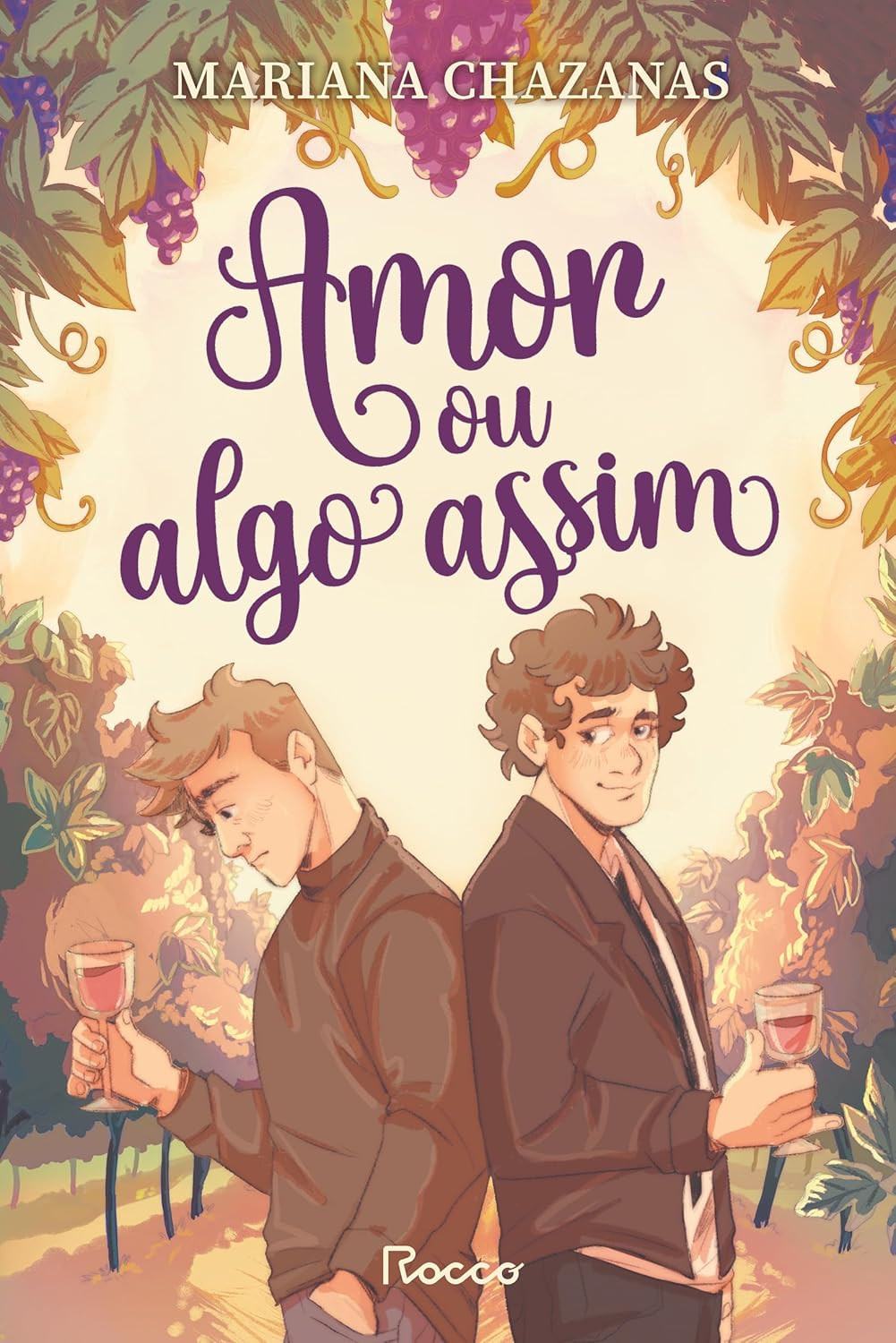 Amor ou algo assim de Mariana Chazanas - Resumo e Onde Comprar 1 Capa do livro Amor ou algo assim, de Mariana Chazanas, com ilustração de casal em tom romântico