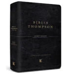 Bíblia de Estudo Thompson AEC Letra Grande capa preta luxo foto produto