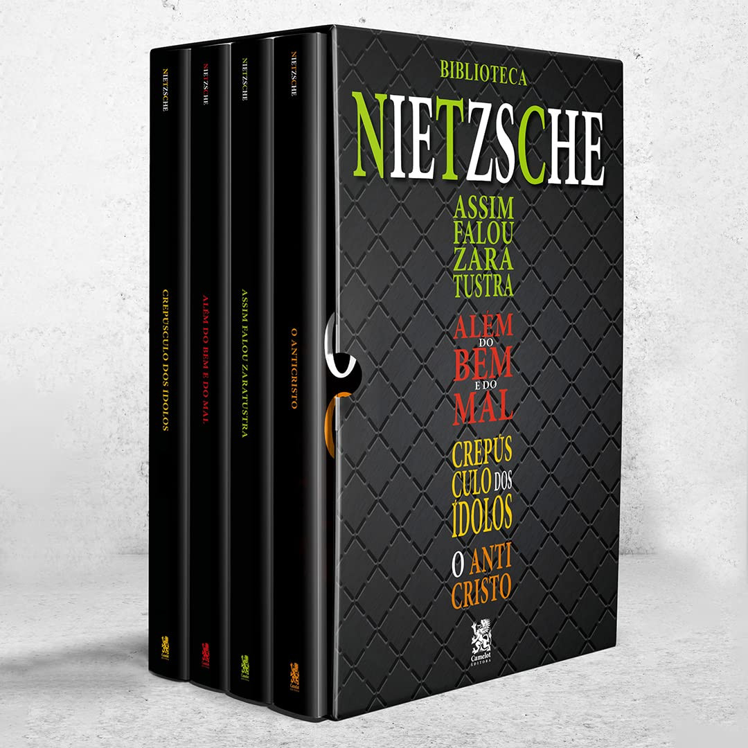 Biblioteca Nietzsche box 4 livros preço promocional Kindle e capa comum