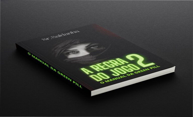 Capa do e‑book A Regra do Jogo 2 – Manual da Green Pill de Senhor Saldanha, foco em relacionamento e desenvolvimento pessoal