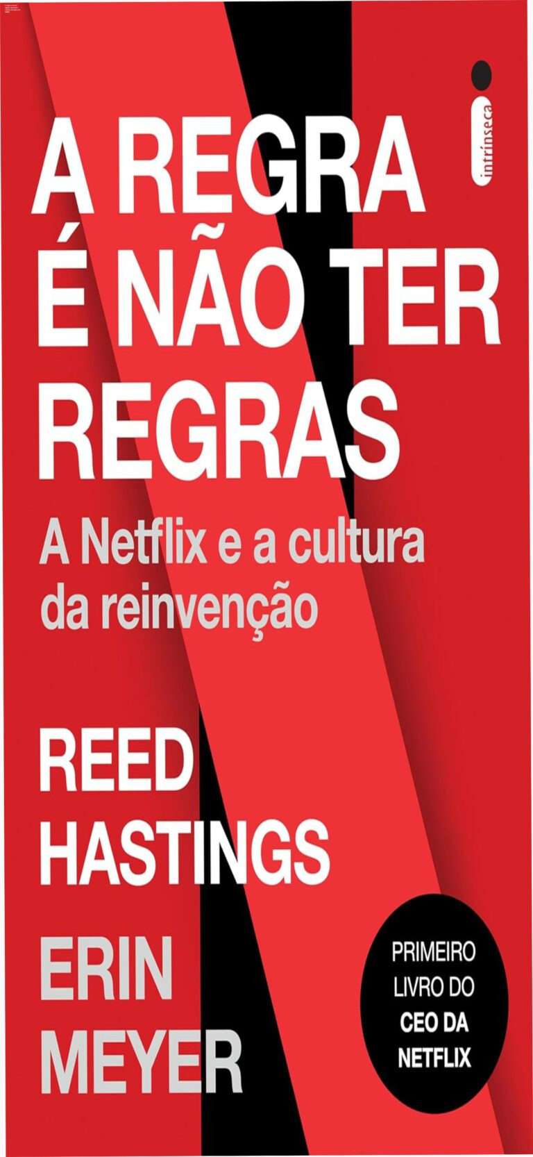 Capa do ebook A regra é não ter regras, mostrando o conceito de liberdade corporativa da Netflix