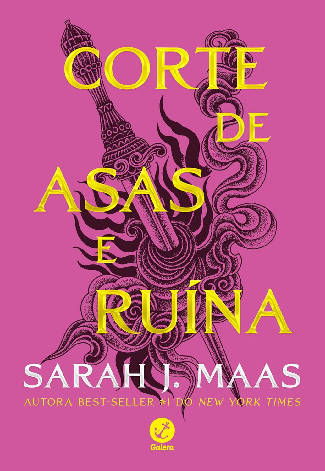 Capa do livro Corte de Asas e Ruína de Sarah J. Maas – volume 3 da série Corte de Espinhos e Rosas, edição Kindle