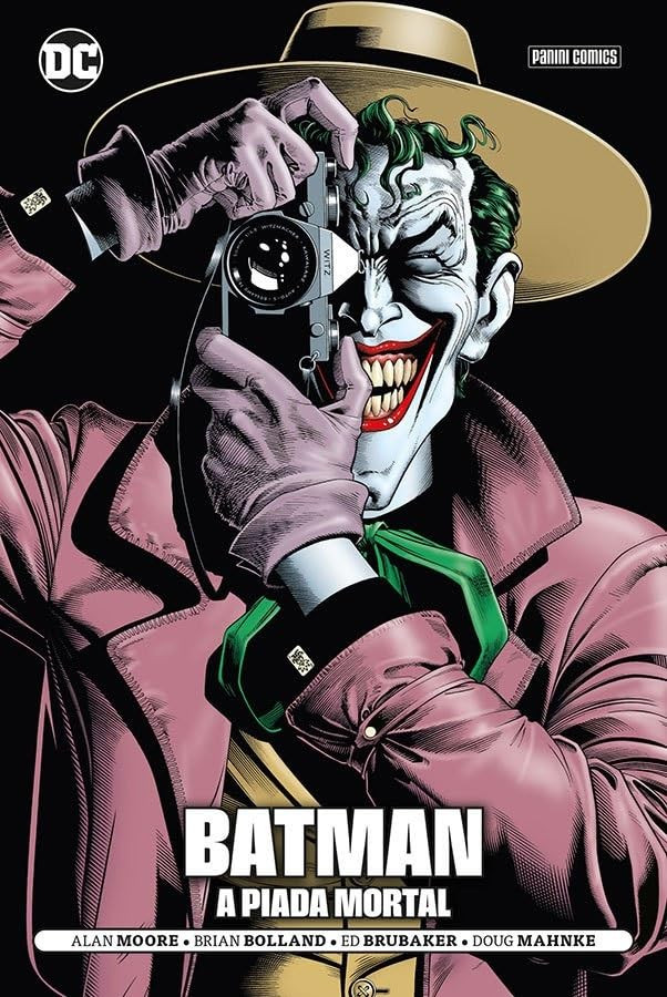 Capa da graphic novel Batman: A Piada Mortal (The Killing Joke) – arte de Brian Bolland, preço R$ 23,46