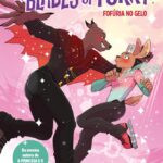 capa do livro Blades of Furry: Fofúria no gelo mostrando Emile e Radu em duelo de patinação de combate