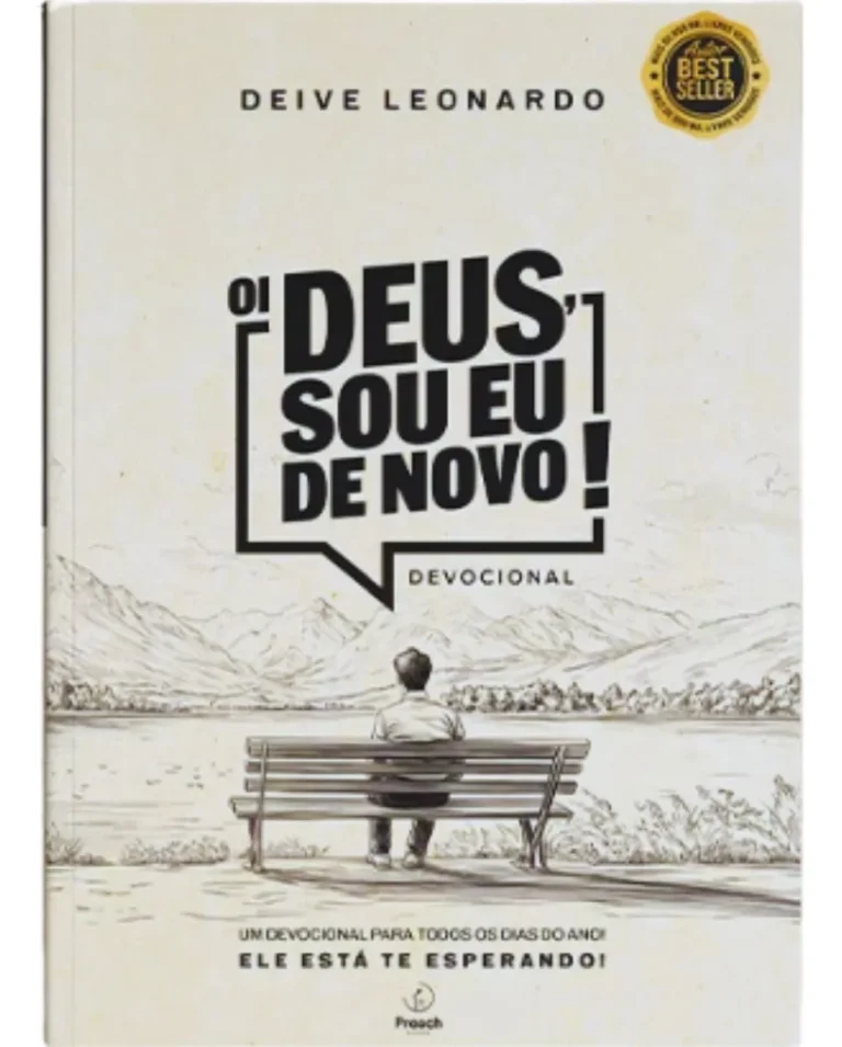Capa do livro devocional 365 dias Oi Deus Sou Eu De Novo de Deive Leonardo, edição 2026