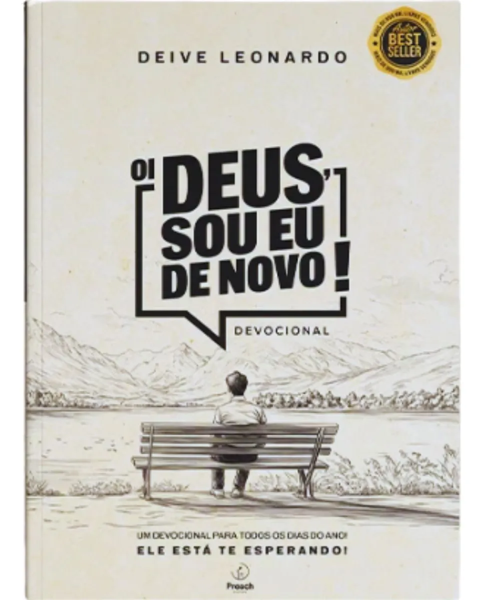 Capa do livro devocional 365 dias Oi Deus Sou Eu De Novo de Deive Leonardo, edição 2026