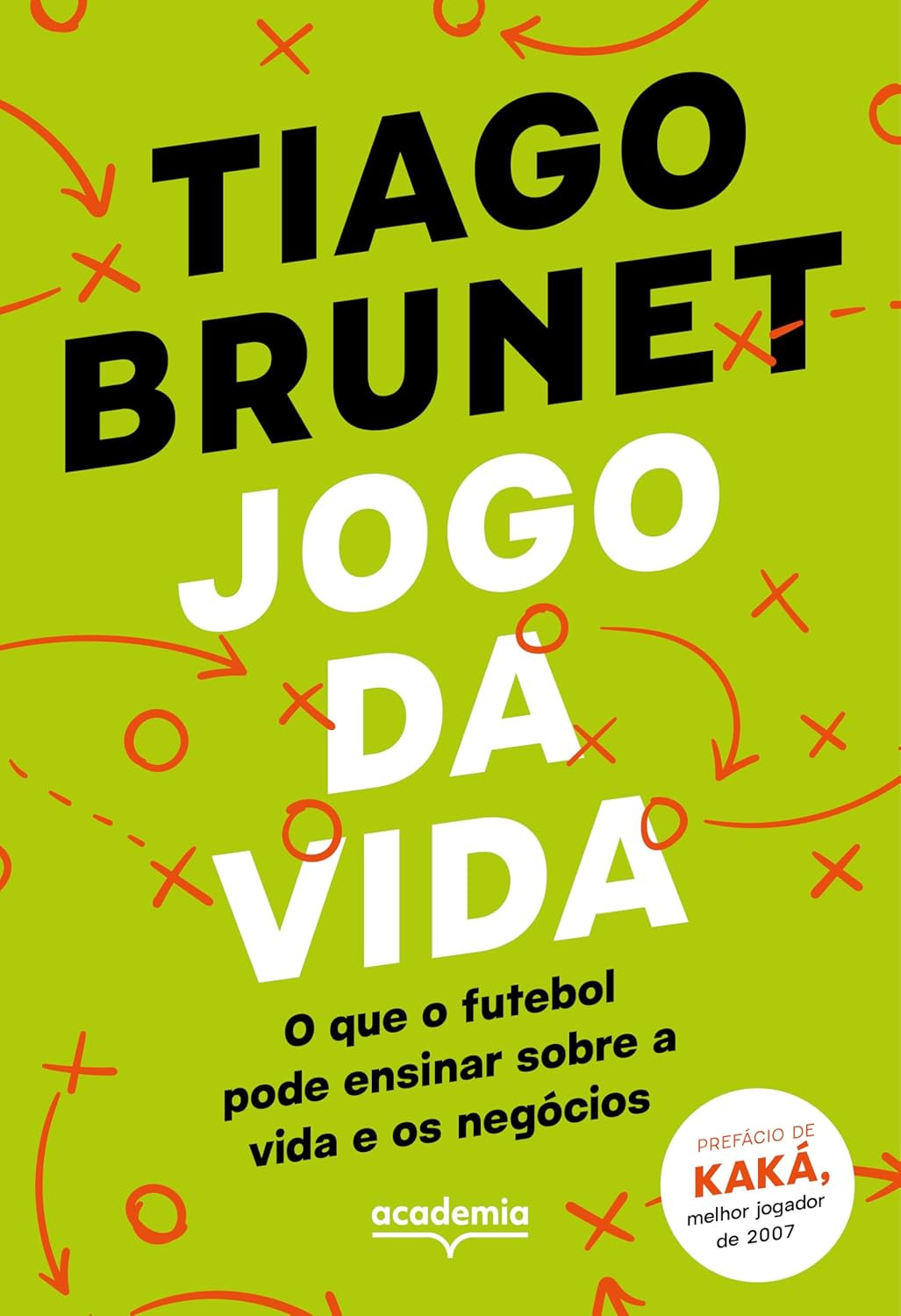 capa do livro Jogo da vida Tiago Brunet futebol ensinamentos vida negócios