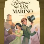 Capa do livro Romance em San Marino de Lídia Rayanne, romance histórico ambientado nas guerras napoleônicas em San Marino com professoras e nobres do século XIX