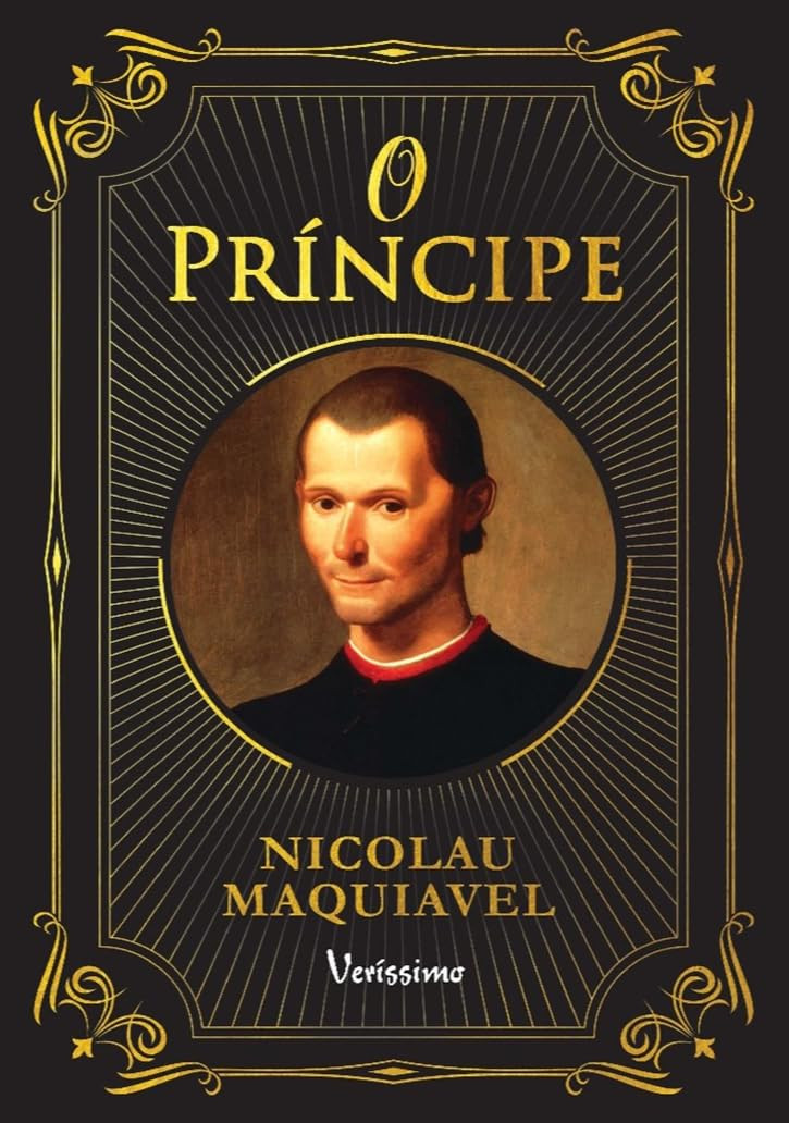 capa dura de O Príncipe de Nicolau Maquiavel - Coleção Clássicos de Ouro