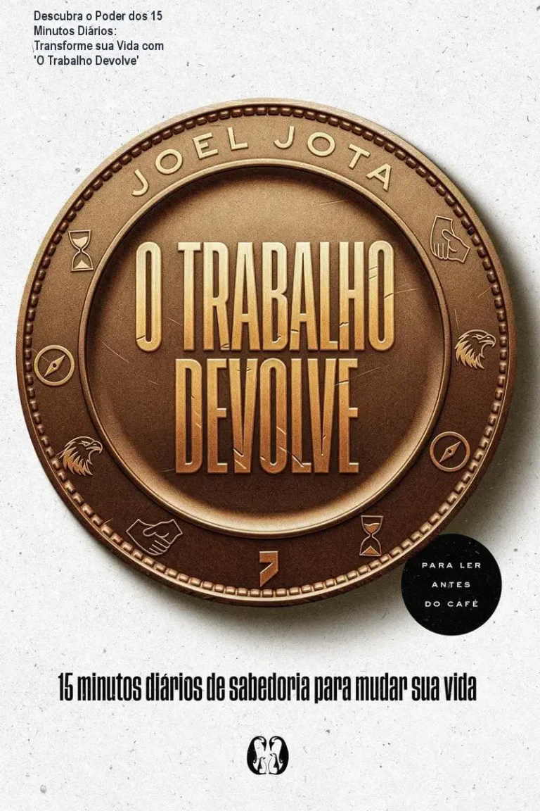 Descubra o Poder dos 15 Minutos Diários: Transforme sua Vida com 'O Trabalho Devolve' 12 Capa do ebook O Trabalho Devolve mostrando 15 minutos diários de sabedoria para mudar a vida
