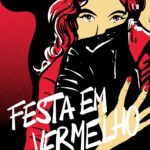 Capa do livro Festa em vermelho: Sucesso no Tiktok 5 de Mindf*ck de S. T. Abby, com Lana vestida de vermelho em cenário urbano sangrento